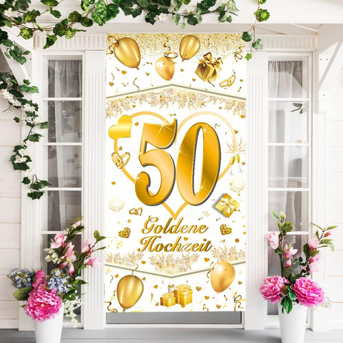 Goldene hochzeit banner 90 - 50.,