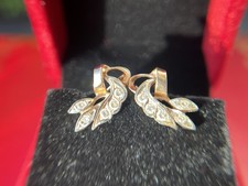 Damen Ohrringe 585 Rotgold 14K