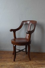 Biedermeier Art Deco Jugendstil Stuhl Armlehnstuhl Schreibtischstuhl Drehstuhl