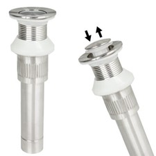 Sanlingo Edelstahl Abfluss Pop Up Exenter Überlauf Waschbecken Küche Bad