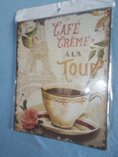 Blechschild 25 x 20 cm  Cafe