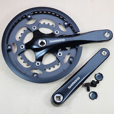 Shimano FC-RS200 Kurbel 2x8 fach 50 34 Zähne 175 mm 4-kant Kettenschutz schwarz