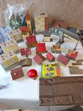 HO Konvolut - Gebäude + Landschaftsbau ca. 46 Teile- 60er Jahre - anschauen!!!!!