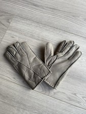 Neu Lammfell Handschuhe beige