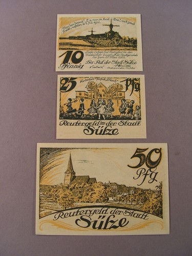 253 notgeld 3x gutschein - 3x,
