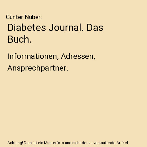 Diabetes journal das buch - diabetes,