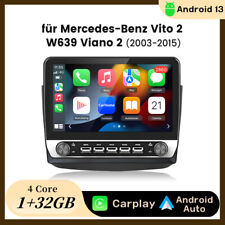 Android 14 Carplay Autoradio Für Benz Vito Viano W639 2003-2015 GPS Navi WIFI BT