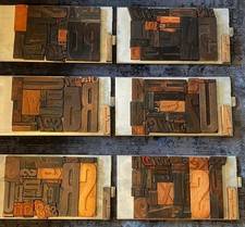 1x Konvolut Holzlettern