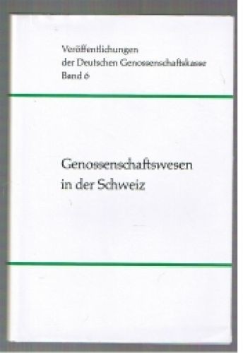 Genossenschaftswesen der - genossenschaftswesen, in