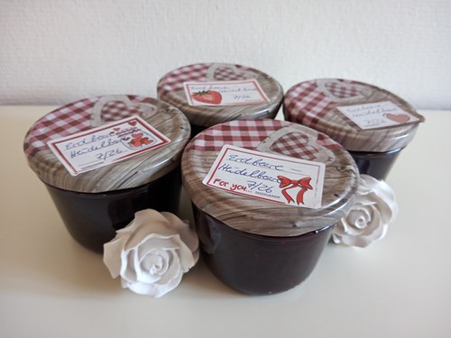 Selbstgemachte erdbeere - erdbeere,