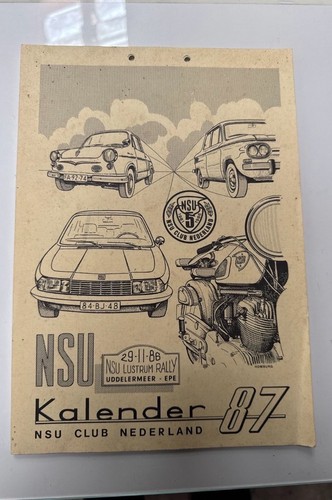 Werbekalender nsu 1987 prinz - 1987,