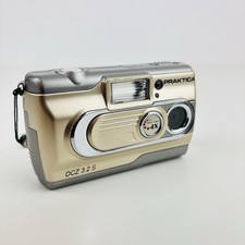 Praktika DCZ 3.2S Digitalkamera 3.0 MP Kompaktkamera Silber/Gold 4x Digital Zoom