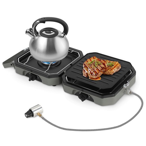 Campingkocher 2in1 tischgrill - 2in1,