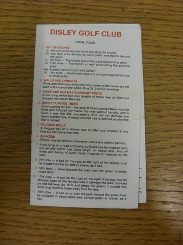 1980er golf scorekarte - golf,