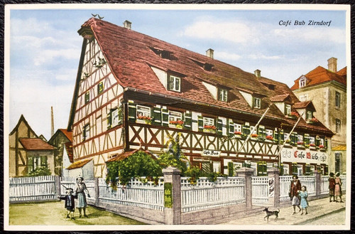 Cafe bub fachwerkhaus - ak,