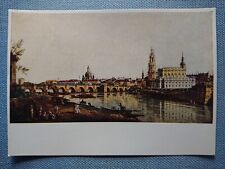 alte Ansichtskarte Postkarte AK Dresden v. rechten Elbufer Canaletto B. Bellotto
