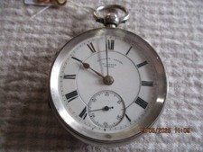 Antike Taschenuhr Silber um 1900 H. Stone Leeds läuft einwandfrei