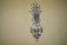 Messing Klingelschild  Zierteil für antike Möbel 28cm x 8cm Beschlag Applikation