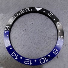 39,9 mm schwarz blau Keramik