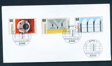 1983 Bundespost, Ersttagsbrief mit 3er-Satz Motiv bauhaus, Stempel DBP Bonn