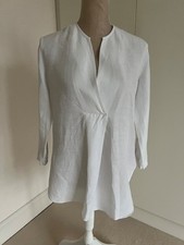 Weiße Tunika aus Leinenmischung von Zara Woman (Gr. S) - sehr guter Zustand!