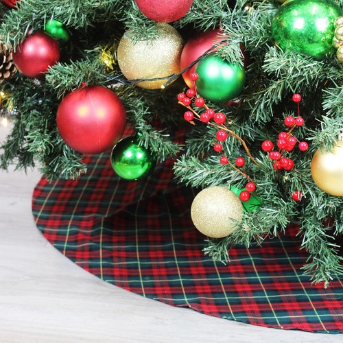 Roter tartan weihnachtsbaum - roter,