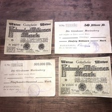 4 Notgeld Marienberg Sachsen