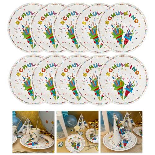Schulkind pappteller set - schulkind,