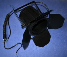 ** Vintage Scheinwerfer Spot Metall schwarz Lampe Film Retro **