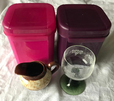 2 Tupper dosen in Pink und