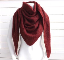 25 Farben • Dreiecktuch Boucle Schal unifarben Wollschal Strickschal warm weich