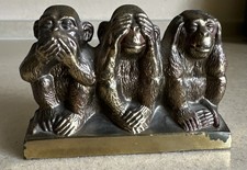 Drei Affen Messing Nichts