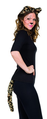 Leoparden set haarreif ohren - leoparden,