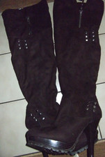 Damenstiefel in braunen echtem