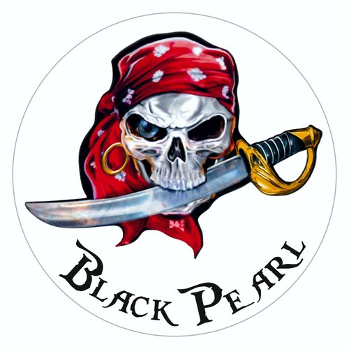 Aufkleber black pearl - aufkleber,