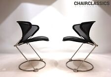 2er Set Wilkhahn Nuvola Konferenz / Esszimmerstühle von Herbert Ohl, 1980