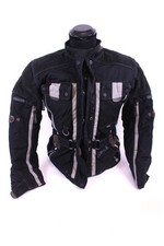 Reusch Damen Motorrad Jacke Größe SW Leder Textil Schwarz Bike Motorrad Winter