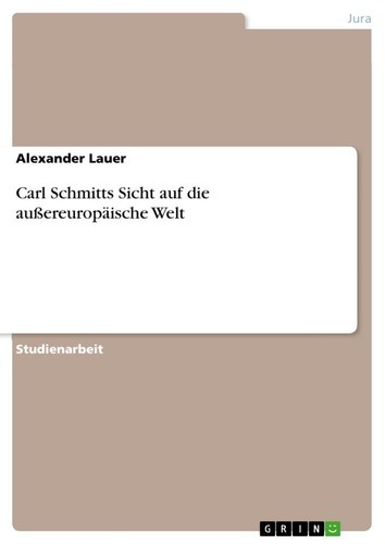 Carl schmitts sicht auf - schmitts,