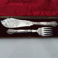 Fischvorlegebesteck versilbert Origbox.barock Form Sheffield EP IE&S Primus  TOP