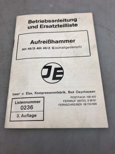 Aufreißhammer irmer elze - irmer, &