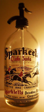 Pferde Reiter SPARKEETA CLUB SODA USA FLASCHE SIPHON SYPHON SIFON BOTTLE GLAS
