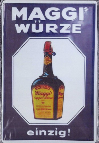 Blechschild maggi vintage - blechschild, "maggi