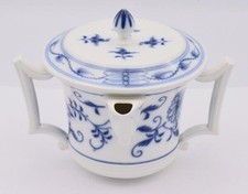 Fettabscheider original Meissen Porzellan Zwiebelmuster 12,5 cm Ø Sammerstück