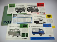 Mappe mit 6x Prospekt Ford FK
