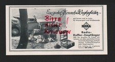 BERLIN-CHARLOTTENBURG, Werbung 1936, Nora-Radio GmbH