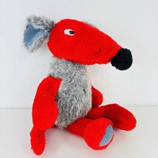 Geh aufs Ganze Zonk Kabel 1 Stofftier Plüschtier grau rot ca. 30 cm