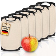 Frühstücksbrettchen 6er Set Schneidebrett Set spülmaschinenfest Kunststoff