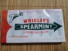 Wrigley´s Spearmint Kaugummi 7 Päckchen á 5 Streifen | MHD abgelaufen | NEU |