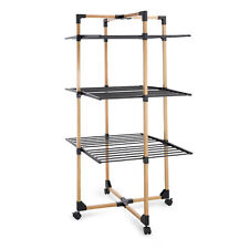 Meisterhome®  Wäscheständer Wäscheturm Turmwäscheständer Standtrockner Schwarz