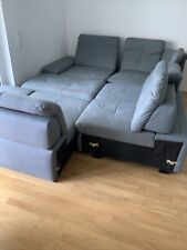 wohnlandschaft mit schlaffunktion u form